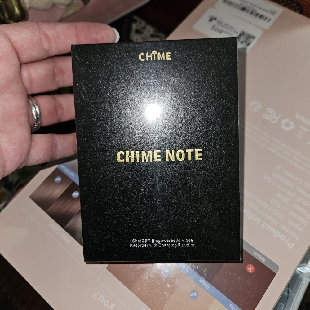 Chime Note Black AI Voice Recorder